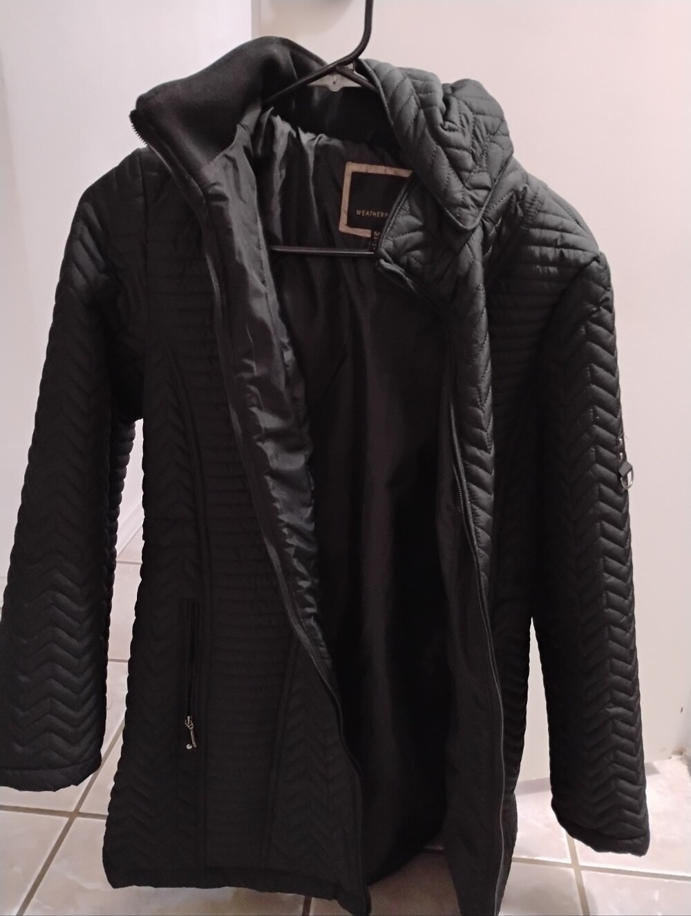 Weatherproof Women's Hooded Jacket Black Size Small NWOT
